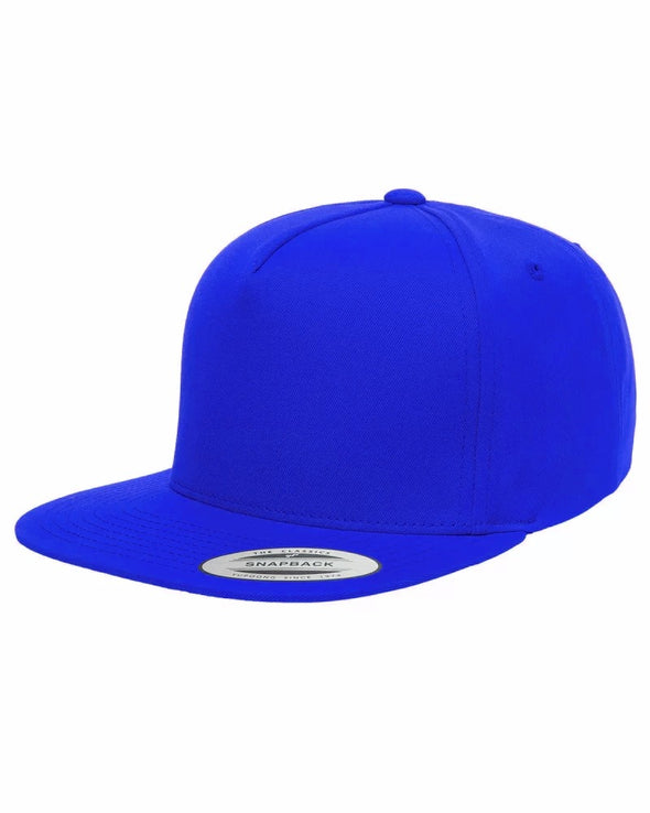 Flat Baseball Cap Plain Blank Snapback Adjustable Hat