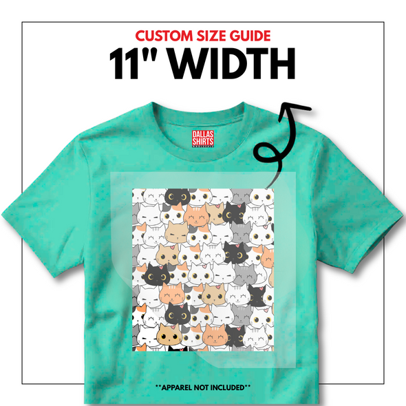Custom DTF Transfers by Size - Dallas Shirts Wholesale