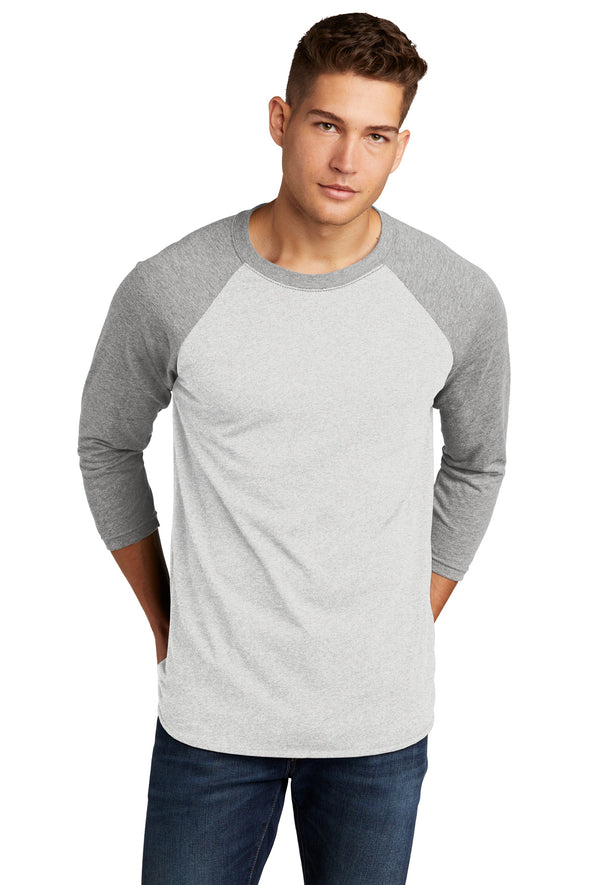 NL6051 - Next Level Apparel Unisex Tri-Blend 3/4-Sleeve Raglan Tee