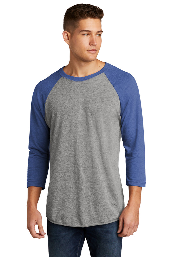 NL6051 - Next Level Apparel Unisex Tri-Blend 3/4-Sleeve Raglan Tee