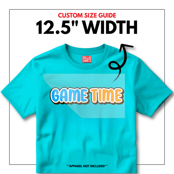 Custom DTF Transfers by Size - Dallas Shirts Wholesale