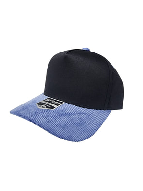 Dallas Hat Co 519 Blank Corduroy Plain Twill Five Panel Pro Style Cap Hat - Dallas Shirts Wholesale