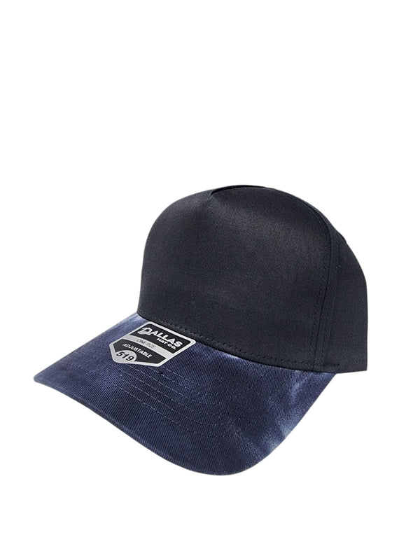 Dallas Hat Co 519 Tie Dye Blank Plain Cotton Twill Five Panel Pro Style Cap Hat