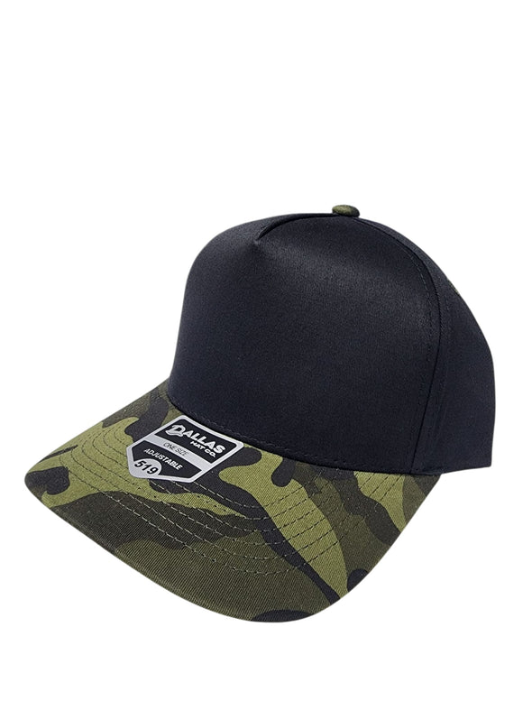 Dallas Hat Co 519 Tie Dye Blank Plain Cotton Twill Five Panel Pro Style Cap Hat