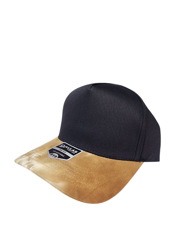 Dallas Hat Co 519 Tie Dye Blank Plain Cotton Twill Five Panel Pro Style Cap Hat