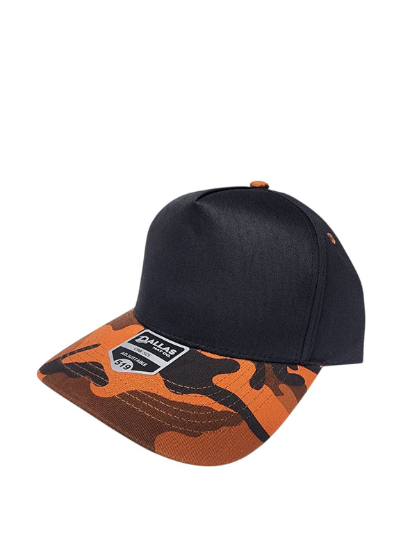Dallas Hat Co 519 Tie Dye Blank Plain Cotton Twill Five Panel Pro Style Cap Hat