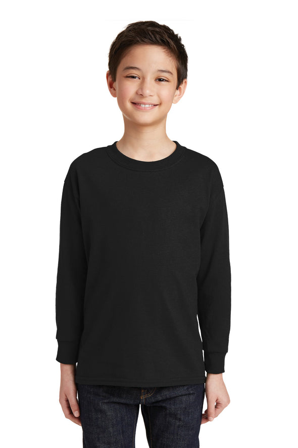 Gildan Youth Heavy Cotton 100% Cotton Long Sleeve T-Shirt. 5400B