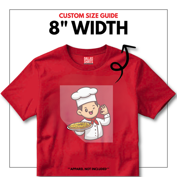 Custom DTF Transfers by Size - Dallas Shirts Wholesale