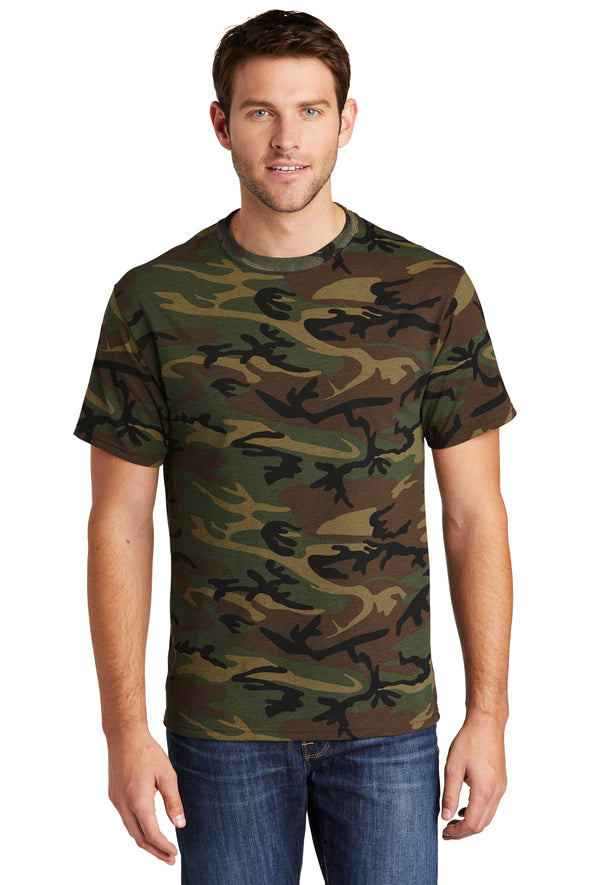 PC54C Port & Co - Core Cotton Camo Tee