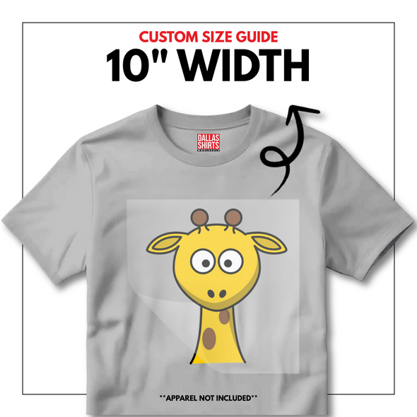 Custom DTF Transfers by Size - Dallas Shirts Wholesale