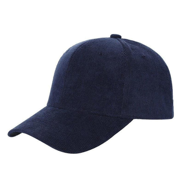 Adjustable Brushed Bull Denim Corduroy Hat Casual Baseball Cap