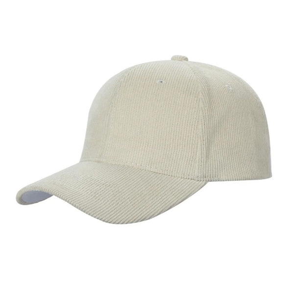 Adjustable Brushed Bull Denim Corduroy Hat Casual Baseball Cap