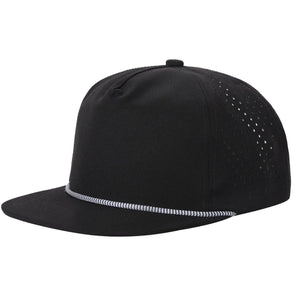Dallas 519 Low Profile Rope Laser Performance Perforated 5 Panel Cap - Dallas Shirts Wholesale