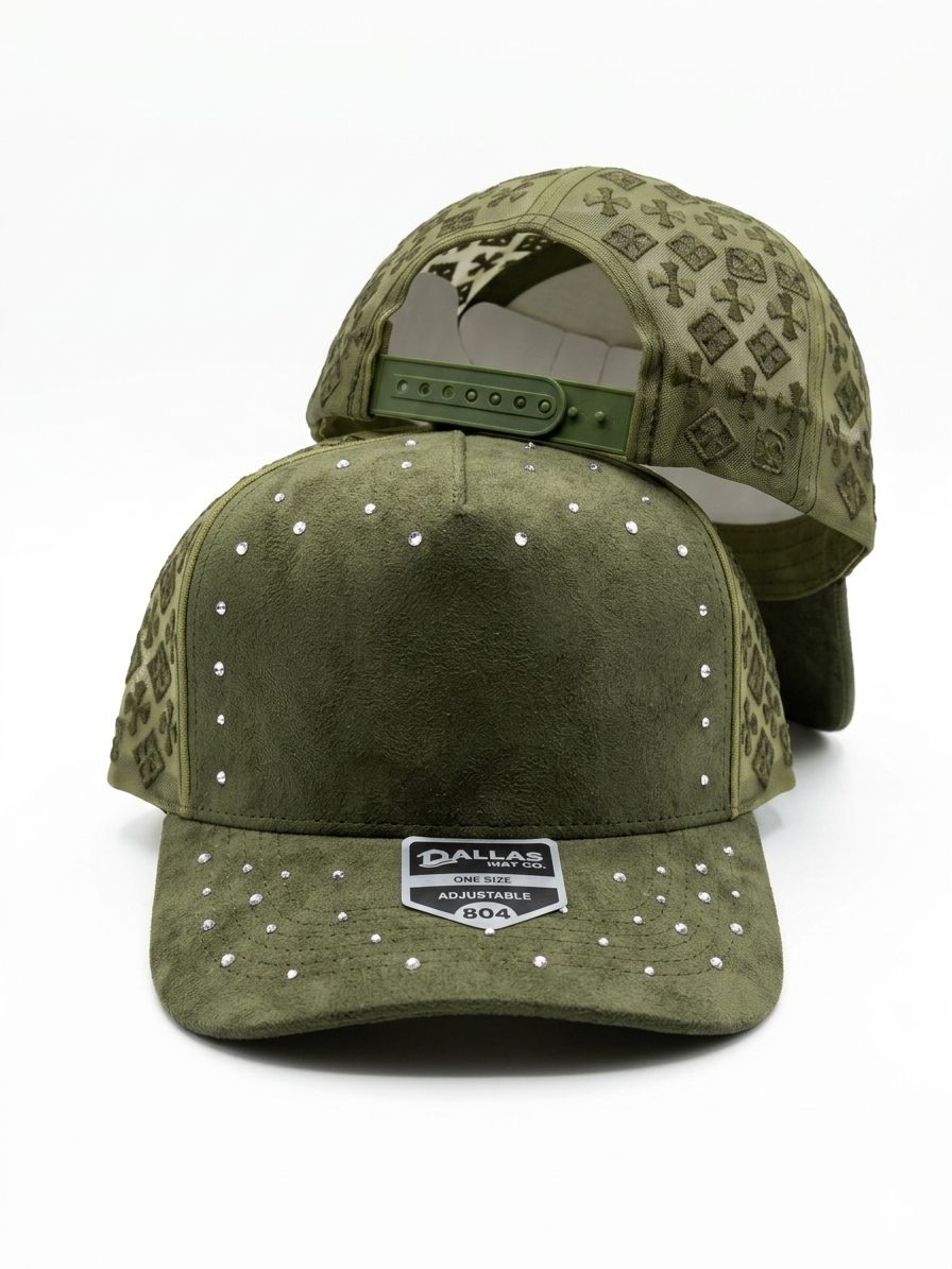 Dallas Rhinestone Dallas Hat Co 804 Rhinestone 5 Panel Mesh Trucker Premium Hat | Dallas ...