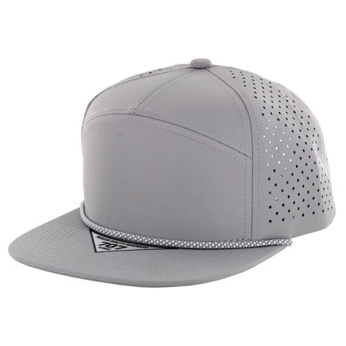 Kamel Panel mid-structured rope water resistant 707 Snapback Trucker Cap L GRAY