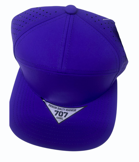 KAMEL 707 7 PANEL Hydro Performance Flat Adjustable Snapback Trucker Cap