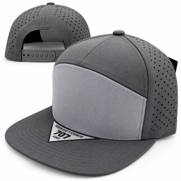 KAMEL 707 7 PANEL Hydro Performance Flat Adjustable Snapback