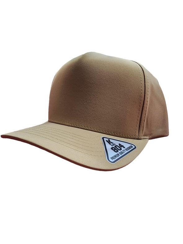 Kamel 804 5 Panel HIGH CROWN POLYESTER SOLID SLIGHT CURVE TRUCKER