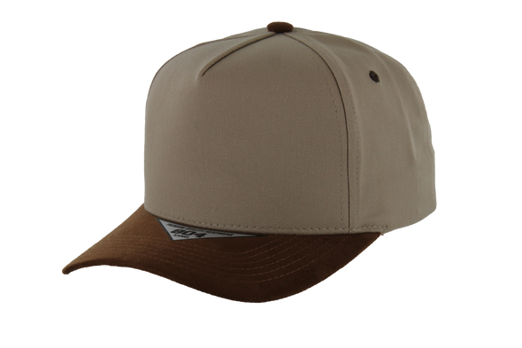 Kamel 804 5 Panel Suede Visor HIGH CROWN SLIGHT CURVE