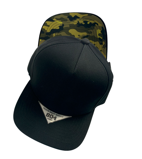 Kamel 804 Under Visor 5 Panel  HIGH CROWN SLIGHT CURVE SOLID