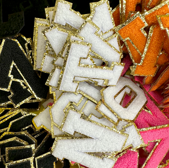 Stick On Chenille Letter Patch Self Adhesive Varsity Letter Patch