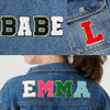 Stick On Chenille Letter Patch Self Adhesive Varsity Letter Patch - Dallas Shirts Wholesale
