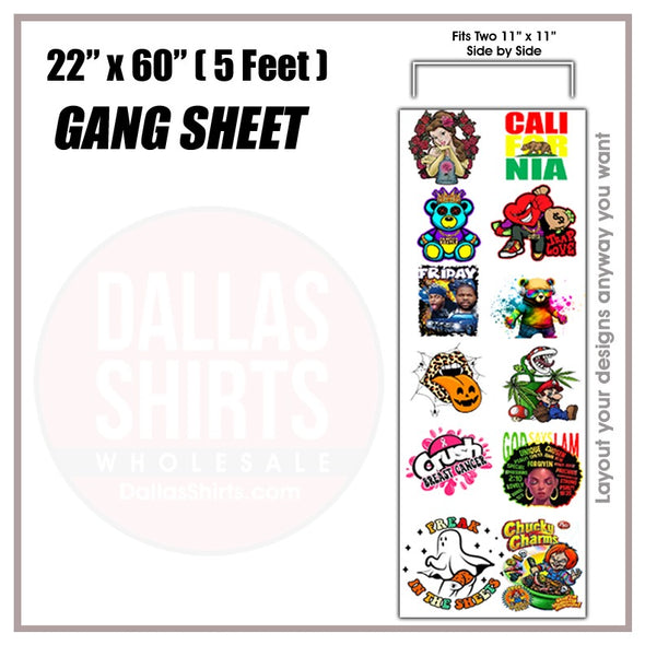 DTF Custom Gang Sheets