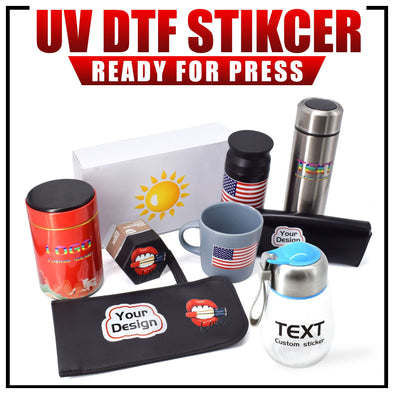 UV DTF Sticker Transfers by Size