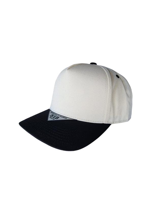 519 Blank Plain Cotton Twill Five Panel Pro Style Cap Hat