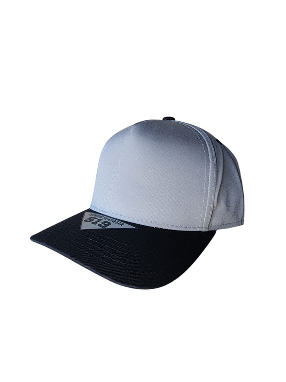 Dallas 519 Blank Plain Cotton Twill Five Panel Pro Style Cap Hat