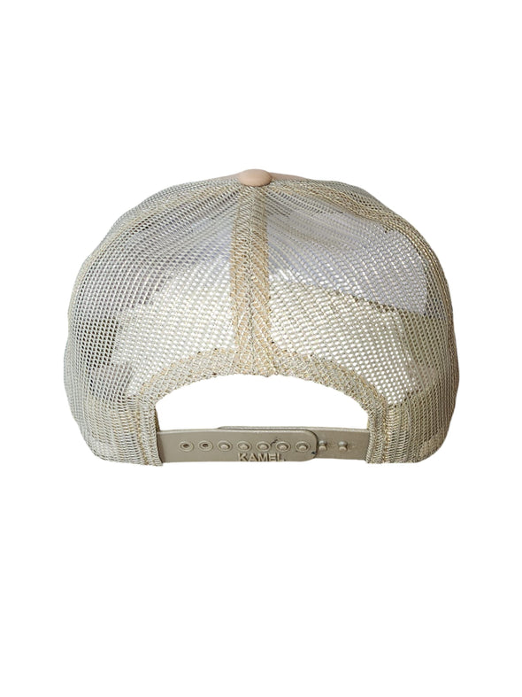 Kamel 804 5 Panel HIGH CROWN POLYESTER MESH SLIGHT CURVE TRUCKER