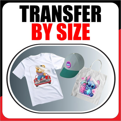 Custom DTF Transfers by Size