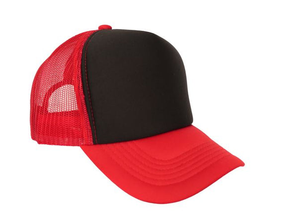 Polyester Foam Front 5-Panel Trucker Hats (Pack of 12)