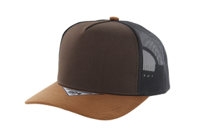 Kamel 804 5 Panel Suede Visor HIGH CROWN SLIGHT CURVE Trucker - Dallas Shirts Wholesale
