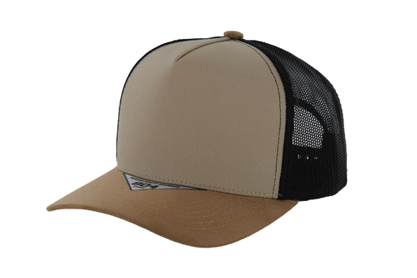 Kamel 804 5 Panel Suede Visor HIGH CROWN SLIGHT CURVE Trucker