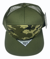 KAMEL 707 100% COTTON CAMO 7 Panel Flat  Adjustable Snapback Mesh Trucker Cap - Dallas Shirts Wholesale