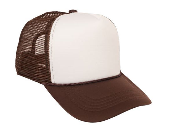 Polyester Foam Front 5-Panel Trucker Hats (Pack of 12)