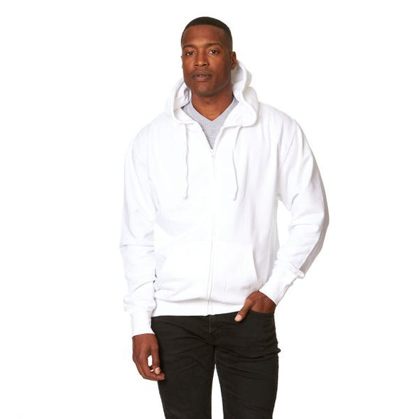 adult-ribbed-cuffs-zipper-hoodie-white-color