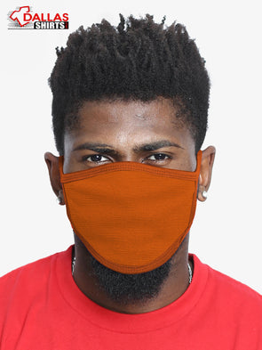 Burnt Orange Cotton Face Mask Cover