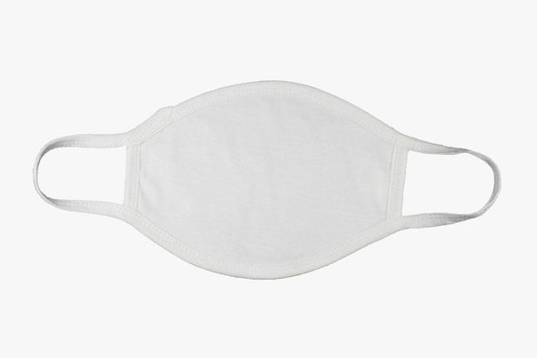 White Adult Cotton Face Mask