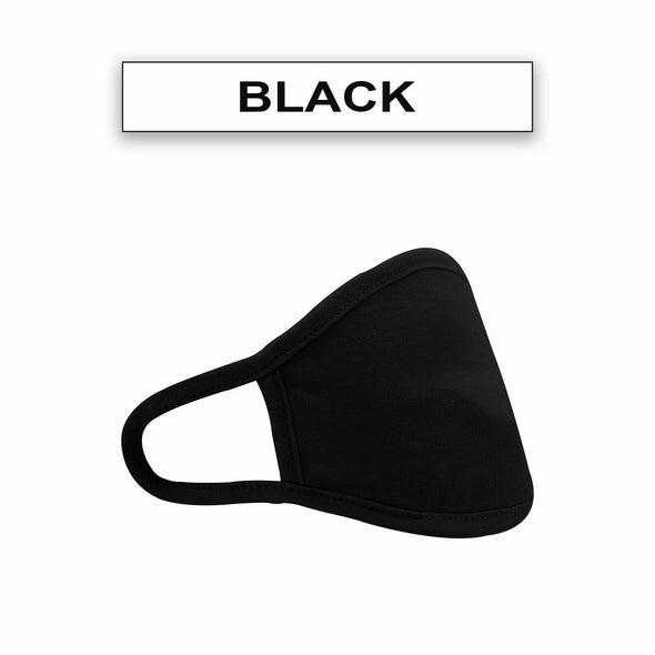 Pack Of 100 Adult Black Cotton Face Mask